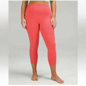 Lululemon Align High Rise Pant with Pockets 25" Nulu Sz 10 Pale Raspberry (2022)